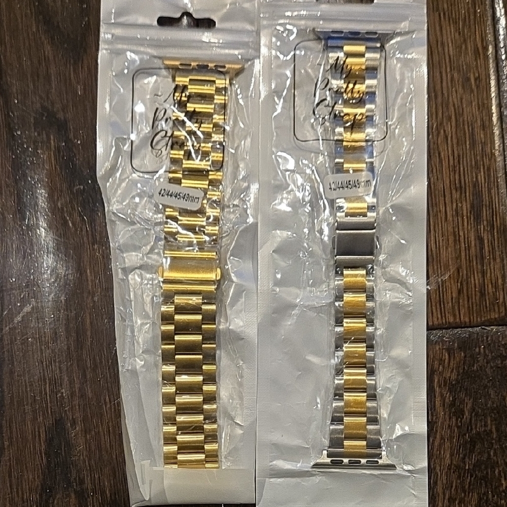 My Pretty Strap Gold and Silver Metal Watch Band